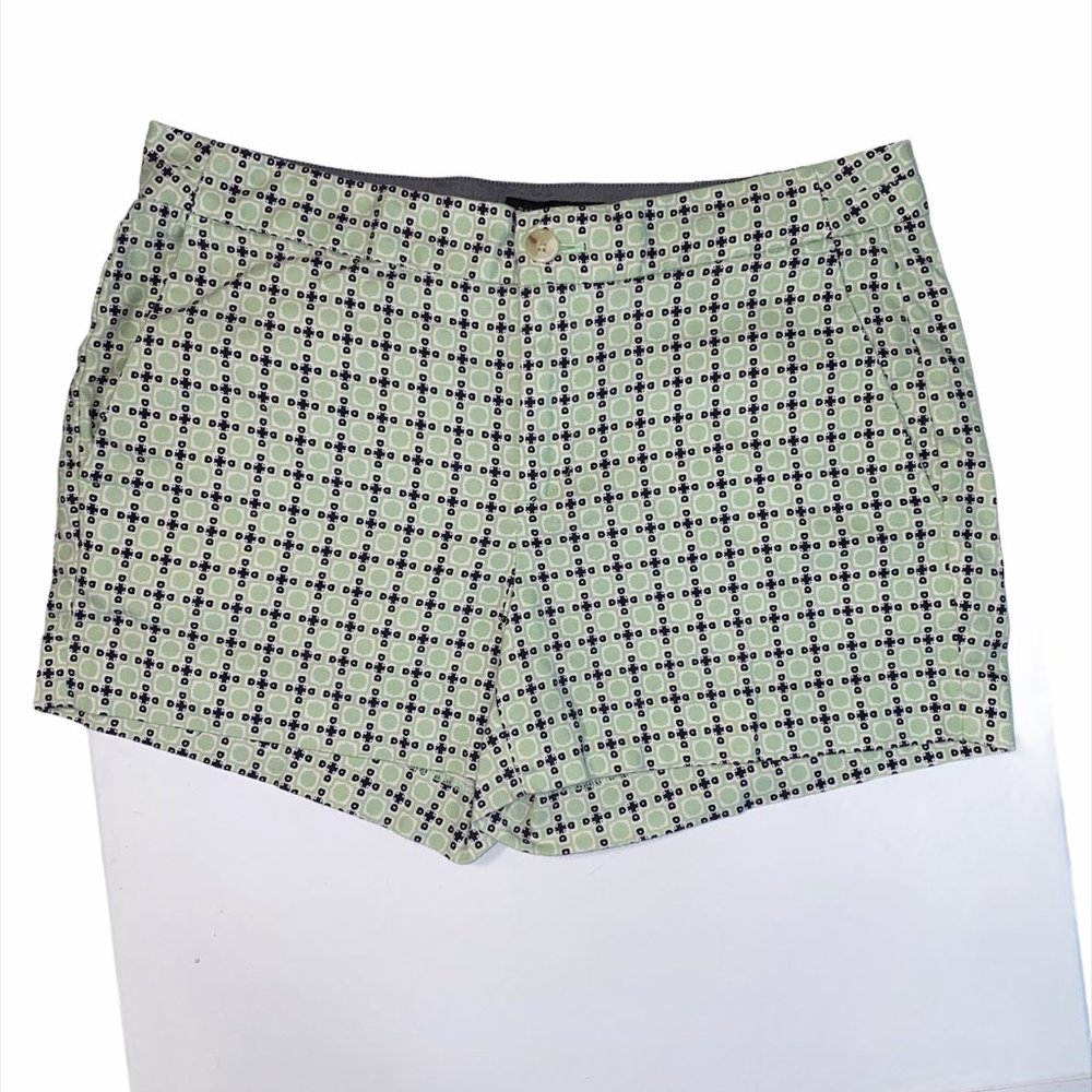 Banana Republic Women's Shorts Blue/Mint Green Sz4